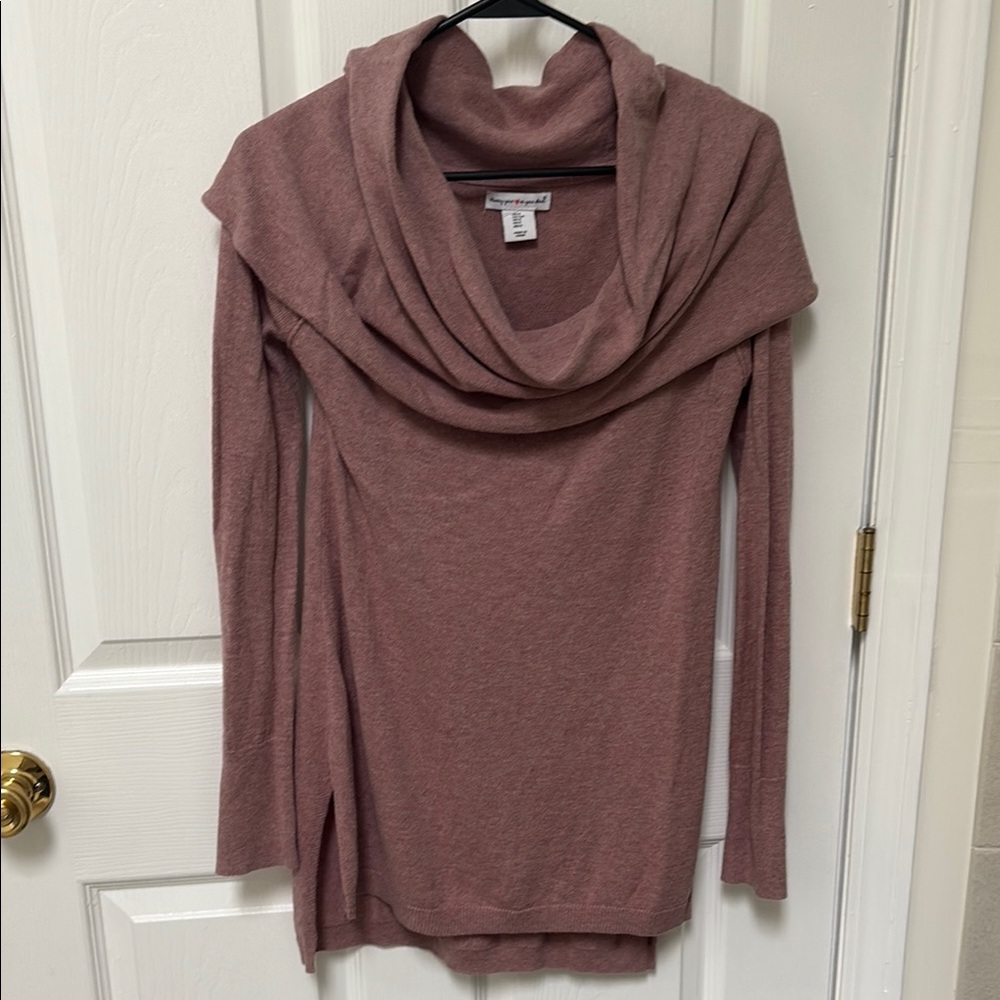 Mauve Cowl Neck Sweater by Garage